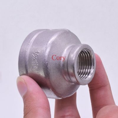 1PC 1/8 1/4 3/8 1/2 3/4 1 1-1/4 1-1/2 BSP female-female Reducer Coupling Thread 304 Stainless Steel Pipe Fitting Adpate