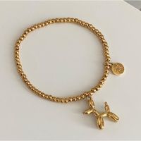 imean.store - Poodle bracelets with 18k gold  | ข้อมือห้อยจี้พุดเดิ้ล (สามารถยืดได้) บริการเก็บเงินปลายทาง