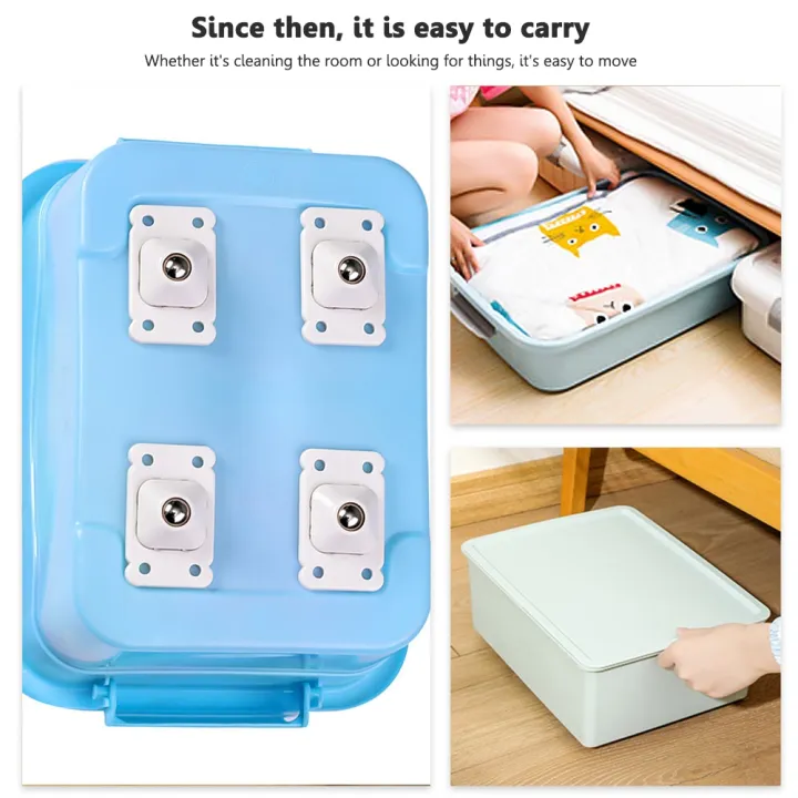 12-8-4pcs-rotating-storage-box-caster-ball-universal-trash-can-bottom-wheel-pulley-self-adhesive-furniture-rollers