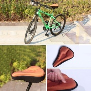 LZ Bicicleta sela assento capa almofada silicone gel grosso macio