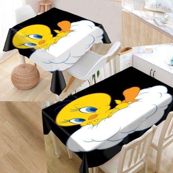 new-arrival-custom-baby-tweety-bird-table-cloth-waterproof-oxford-fabric-rectangular-tablecloth-home-party-tablecloth