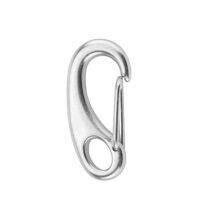 （AT）เรือ Marine สแตนเลสสตีลรูปร่าง SpringHook คลิป Quick Link Carabiner Buckle Eye Shacklelaw กลางแจ้ง