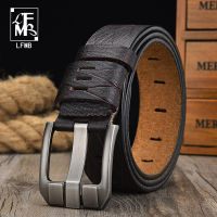 [LFMB]dropshipping Famous nd pin buckle genuine leather fashion Cow Leather male strap men belt for men 3.8cm width