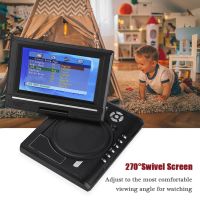 Mobile 16:9 LCD Screen 7-Inch Portable DVD Player Car TV Player for Home for Kitchen for Car