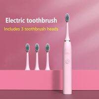 ZZOOI Electric Toothbrush for Adults Children Ultrasonic Automatic vibrator xiomi Whitening IPX7 Waterproof 3 Brush Head battery style