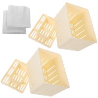 2 Sets Homemade Tofu Stamper Tofu Presser Mold DIY Tools Cheese Tofu Press Mold Pp Tofu Moulds Raclette