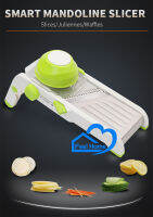 SMART MANDOLINE SLICER เครื่องสไลด์ผัก หั่นผักและผลไม้ หั่นมันฝรั่ง(สีเขียว)ใบมีดถอดลับได้ พร้อมส่ง