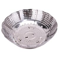 Stainless Steel Lotus Steaming Tray Multi-Function Changeable Fruit Tray Retractable Folding Magic Steamer Tray Steaming Rack