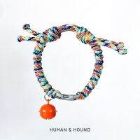 ปลอกคอแมว พร้อมหัวล็อกนิรภัย Human and  Hound- Paracord Cat Collar