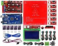 Duoweisi แผงวงจร1.4 3d 12864แผง Lcd ใหญ่2560 R3 Mk2b Drv8825ความร้อนสวิตช์เปิดปิดเครื่อง3d เครื่องพิมพ์