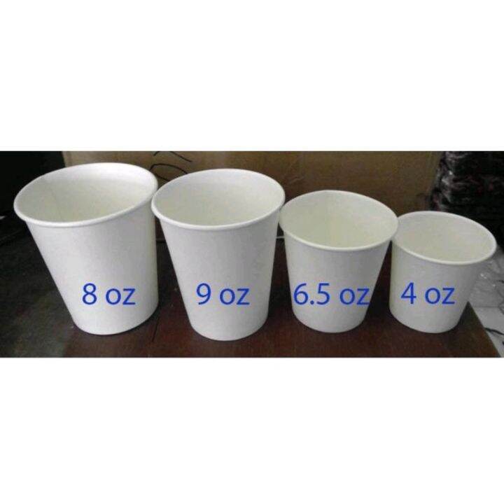 1 Rol [50pcs] paper cup ||ukuran 6oz, 8oz,& 9oz || PUTIH Polos | Lazada ...