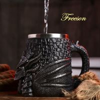 hotx【DT】 Medieval Resin Beer Mug 600ml Tankard Cup Tumbler Pub Bar Drop Shipping