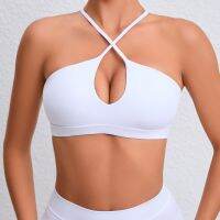 Yoga Top Push Up Sports Bra for Women Lycra Fitness Gym Clothing Activewear Deportivo Bralette Mujer Brassiere Sport Femme White