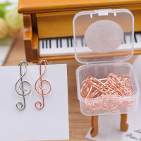 Metal Note Paper Clip Music note Bookmark High Note Bookmark Planner Clips Mini Clip Rose Gold Papelaria Rosegold Metal Clips