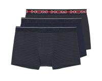 HOM (ออฮ์ม) รุ่น 402140-T018 กางเกงในชาย Boxer ผ้า Cotton Modal Packs 3 ตะเข็บยางยืดที่ปลายขาเพิ่มความกระชับ ไม่ม้วนเวลาใส่