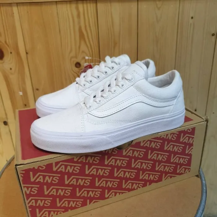 sepatu vans old skool full white