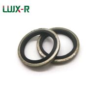 LUJX-R Bonded Washer Nitrile Rubber Gasket Seal Dikombinasikan Cincin M6/8/10/12-60 304 Stainless baja NBR Mesin Cuci O Tipe Sealing Ring