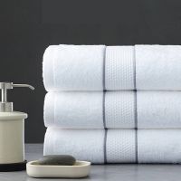 【CC】 Super Soft Thick Cotton Set Face Hand Shower for Hotel Beach Adults Kids 3 Sizes