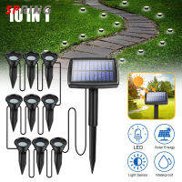 Fast Delivery Solar Spot Lights 20LM 10 LEDs Outdoor IP65 Waterproof Solar Landscape Spotlights For Walkway Yard Pathway Garden