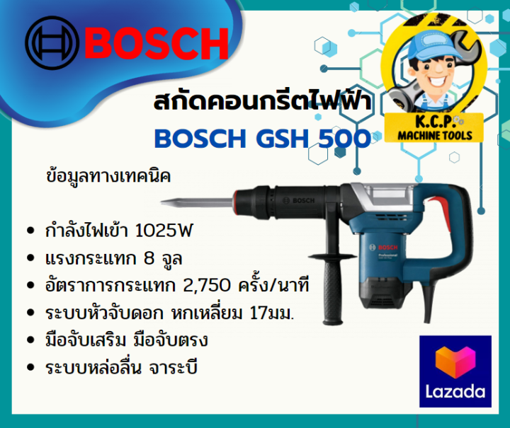 สกัดคอนกรีตไฟฟ้า-bosch-gsh-500-ระบบ-max