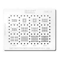 EMMC3 BGA Reballing ลายฉลุสำหรับ Nand Flash Emcc EMCP UFS UMCP Lpdr PCIE 162 153 169 221 186 297 254 178 200 110 60 70