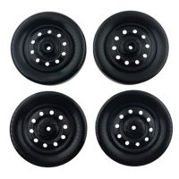 4Pcs Metal Wheel Rim Tire Tyre Set for WPL D12 1/10 RC Truck Car DIY Upgrade Spare Parts Accessories