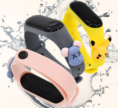 LED Touch Screen Digital Sport Wristband Student Fashion Cartoon Waterproof Watch for Men and Women