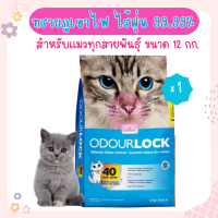 Odour Lock 12 Kg. ทรายแมวภูเขาไฟ ฝุ่นน้อย จับตัวเป็นก้อนเร็ว เก็บกลิ่น สำหรับแมวทุกสายพันธุ์ (12 กิโลกรัม/ถุง)