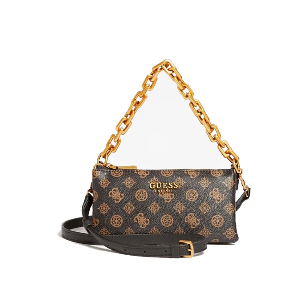 guess mini triple compartment satchel