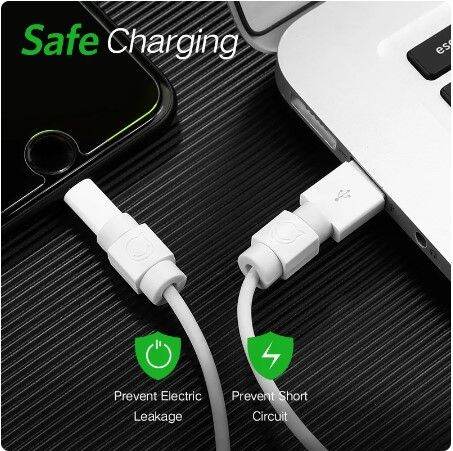 ป้องกันสายหัก-ugreen-cable-protector-for-lightning-charger-protection-cable-usb-cord-saver-bite-usb-cable-6ชิ้น