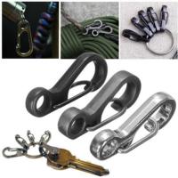 【YF】 12X hanging Quickdraw keychain Carabiner mini key hanger clip buckle Padlock keyring camping clasp hook backpack snap