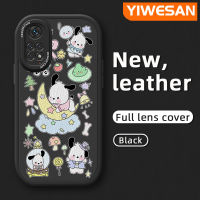 เคส JIUMOO สำหรับ Xiaomi Redmi Note 11 4G Note 11S Note 11T Note 11 5G Poco M4 PRo 5G เคสลายการ์ตูนน่ารัก Moon ลูกสุนัขเคสหนังนิ่มดีไซน์ใหม่คลุมทั้งหมดป้องกันกล้องกันกระแทกกันลื่นเคสนิ่มขอบสี