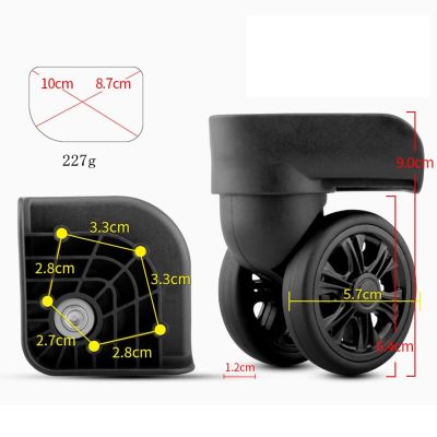 【LZ】✥✧  S366 Universal Mala Roda Trolley Trunk Acessórios Substituição Bagagem Rodas Spinner Rodízios para Viagem Customs Box