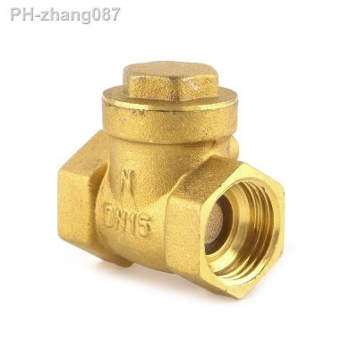 New Golden horizontal check valve Brass non return valve 1/2