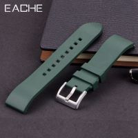 EACHE Fluorubber Watch Straps Fluorine Silicone Watchband 20mm 22mm 24mm Quick Release Wrist Band FKM Rubber