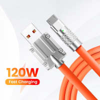 Parley 120W Micro USB Androld เคเบิ้ล USB อย่างรวดเร็วชาร์จสายเคเบิ้ลสำหรับหัวเว่ย Xiaomi OPPO Vivo ซัมซุงซิงค์การถ่ายโอนข้อมูล Micro USB Androld