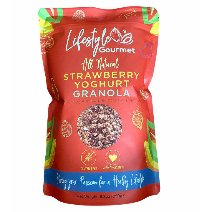 Lifestyle Gourmet Strawberry Yogurt Granola 250g Lazada PH