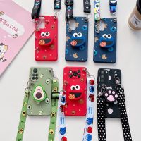 【Enjoy electronic】 3D Cartoon Crossbody Lanyard Strap Phone Holder Case For Xiaomi Mi Poco X3 Nfc M3 Pro F3 Pocophone F1 Poco X4 M4 Pro 4G 5G Cover