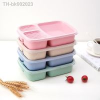 ∏♝✉ Microwave Lunch Box Wheat Straw Bento Box With Compartment Picnic Bento Boxes Food Container Kids School Adult Office LunchBox