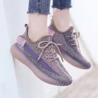 Flying Woven Shoes Womens 2023 Spring New Breathable Student Korean Fashion Sports Shoes Casual Breathable Running Fitness Shoes