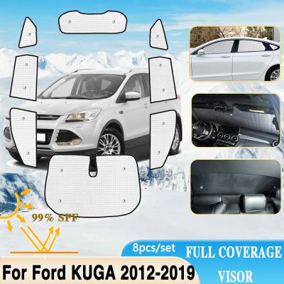 ♕ Full Coverage Sunshades For Ford KUGA Mk2 Escape 2012 2019 Full Surround Windshield Window Visor Car Accessories 2013 2014 2015
