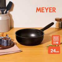 MEYER MIDNIGHT กระทะเชฟอเนกประสงค์ hard-anodize ขนาด 24 ซม./3.3 ลิตร Saucier (85091-TE12)