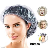 หมวกอาบน้ำ Shower cap หรือหมวกคลุมผมโรงแรม หมวกคลุมอาบน้ำ ใช้แล้วทิ้ง  100 ชิ้น