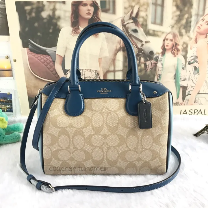 Coach F58312 Mini Bennett in Signature Coated Canvas Monogram - Chalk ...