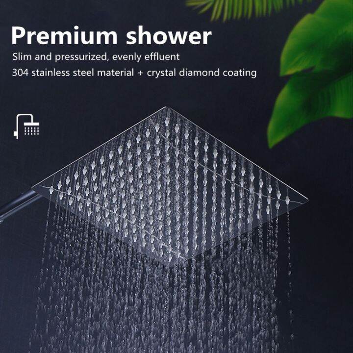 {Easy to use bathroom} Ultra Thin Stainless Steel Bathroom Square