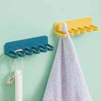 ต้นฉบับ Creative towel rack wall hanging without punching storage hook kitchen rag plug hanger towel towel dish towel rack