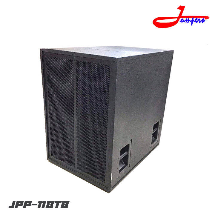 jumpers-jpp-118tb-ตู้ลำโพงซับเบสเปล่าขนาด-18-นิ้ว-ไม้อัดแท้-20-มิล-โครงเหล็กตะแกรงสีดำ-กว้าง-57-ยาว-81-สูง-81-ราคาต่อ-1-ใบ