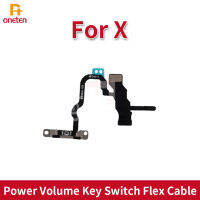 ONETEN เปิดปิดปุ่ม Volume Switch Key Control Flex สายโลหะสำหรับ iPhone X ซ่อมโทรศัพท์เปลี่ยนสายแบนอะไหล่-xmdjvhsdkf