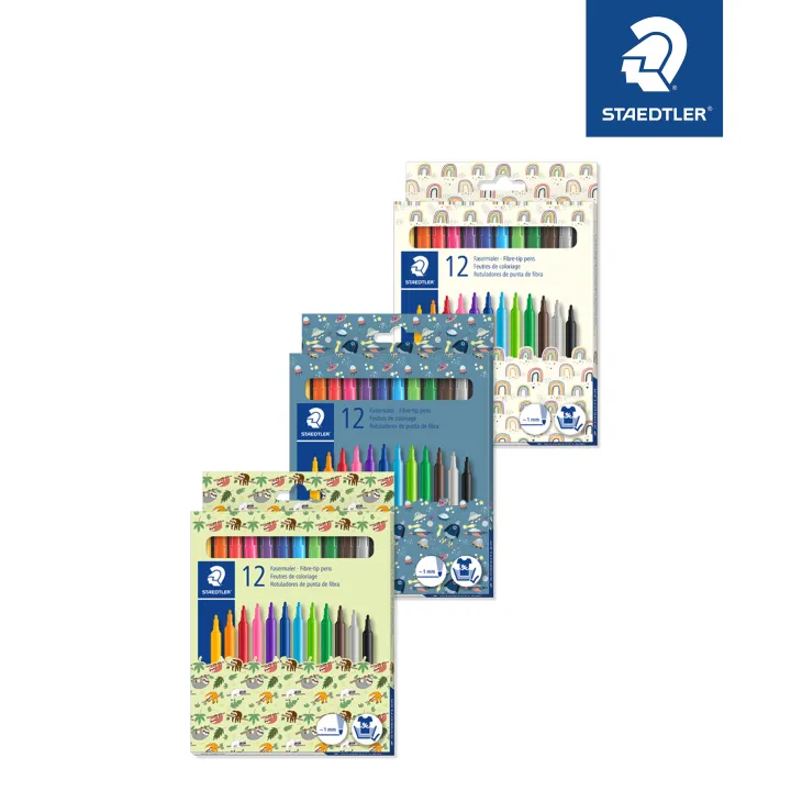 STAEDTLER FIBRE TIP PENS PATTERN MIX (12'S) - 325 PMC12 | Lazada PH