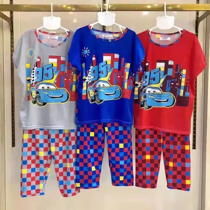 new cartoon terno pajama for boy for bedtime cloths Lazada PH
